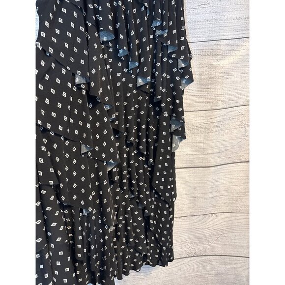 White House Black Market Tiered Ruffle Sleeveless Dress Size S - Picture 2 of 4
